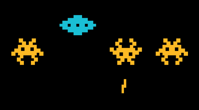 Space invader characters Space invader characters