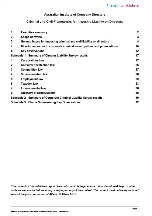 civil frameworks liability front cover