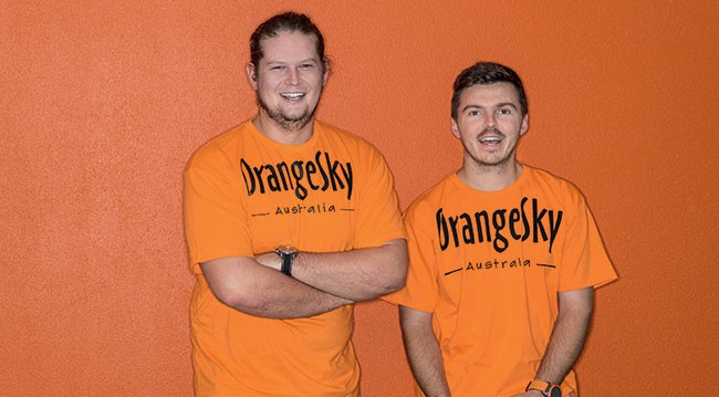 Orange Sky founders Orange Sky founders