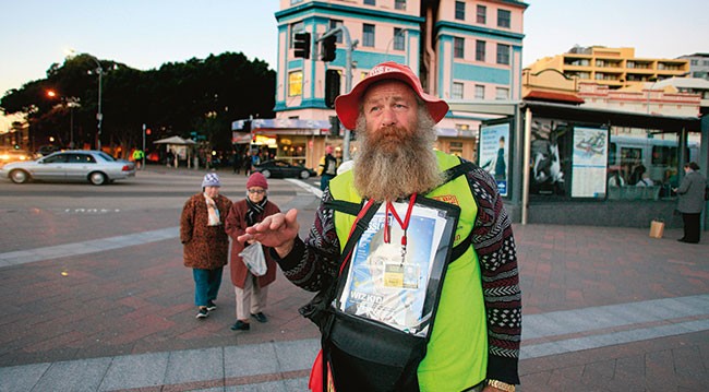 Big issue salesman