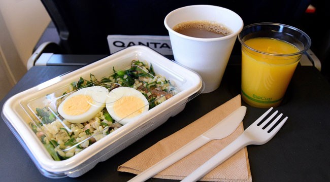 qantas clean eating meal