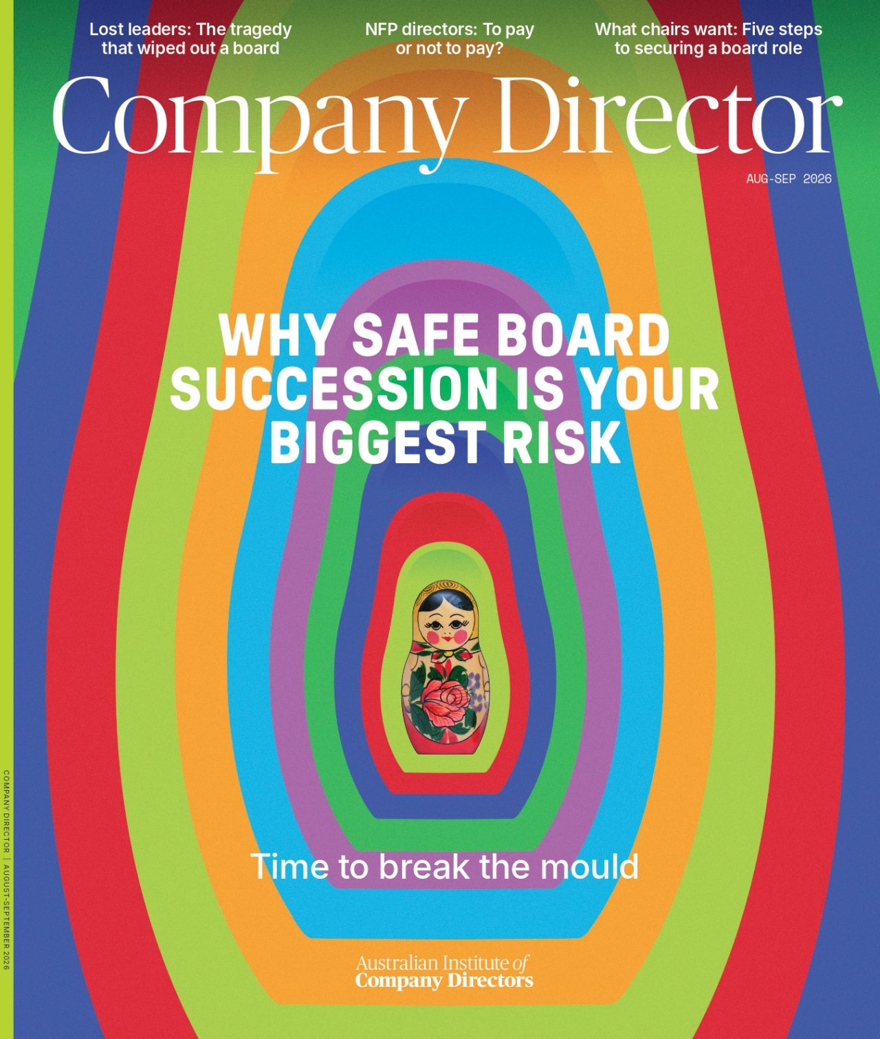 Cover of August/September 2026 magazine