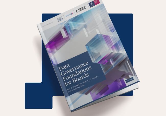 Data governance foundations for boards.