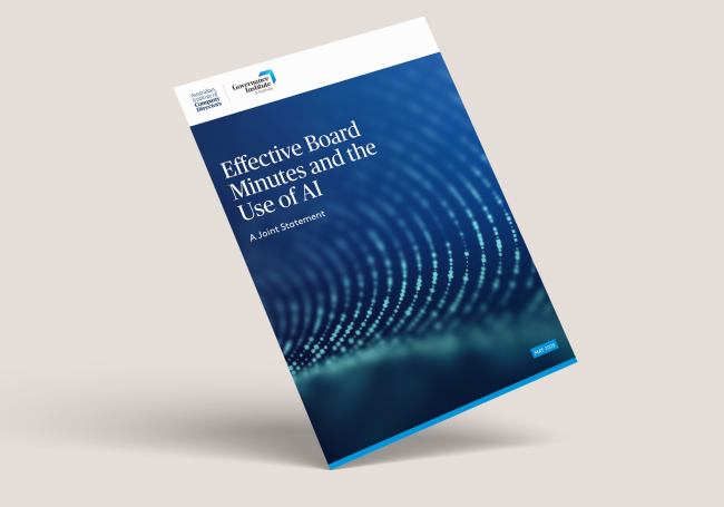 Effective Board Minutes and the Use of AI