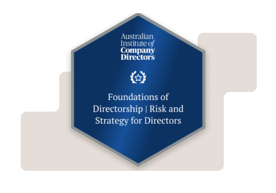 Digital credential: Foundations of Directorship, Risk and Strategy for Directors