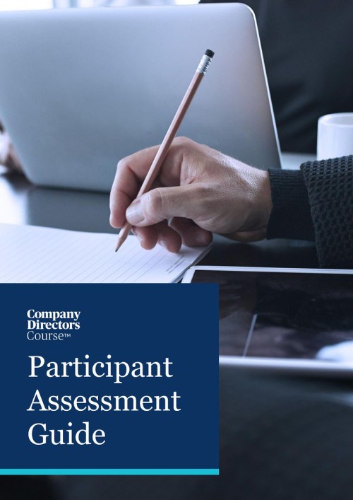 Company Directors Course Participant Assessment Guide