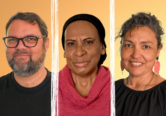 Portraits of three scholarship recipients