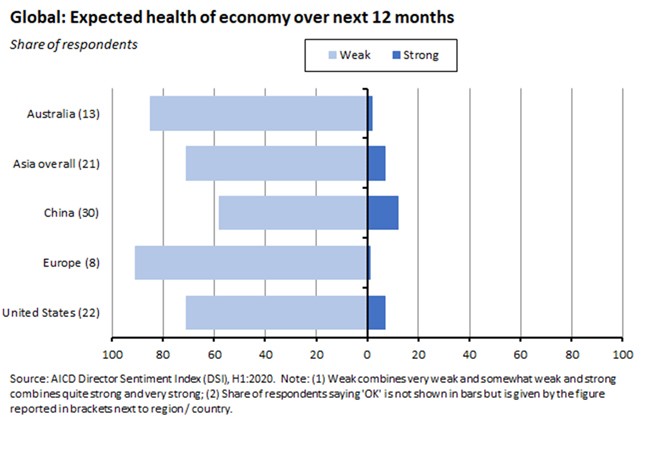 Global: Expected health of economy over next 12 months