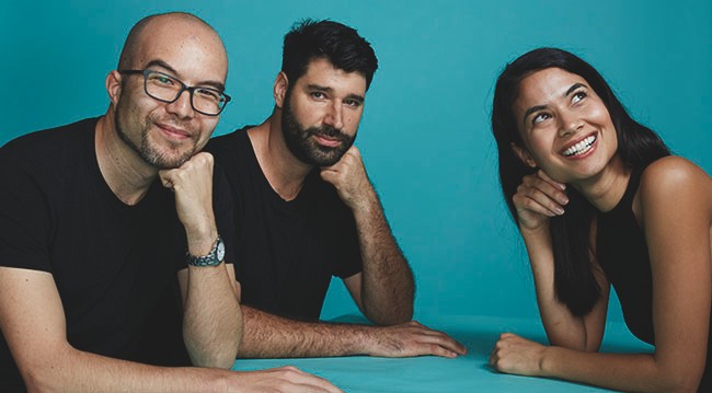 Canva CEOs smiling Canva CEOs smiling