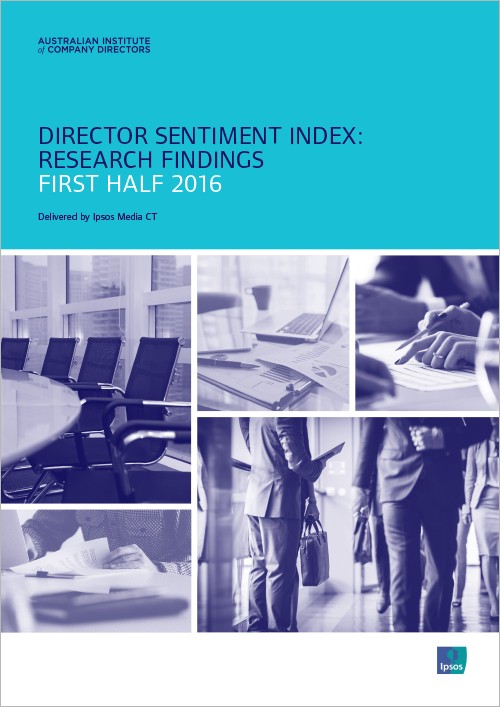 Director Sentiment Index 1st half research 2016 Director Sentiment Index 1st half research 2016