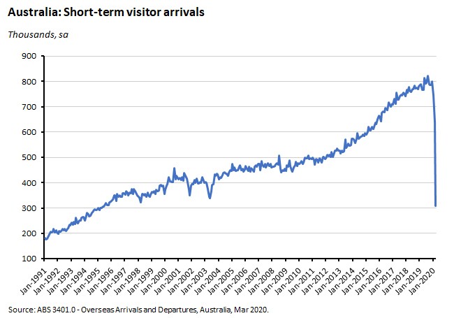 short term visitor arrivals