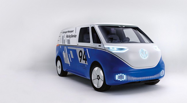 VW bus with renewable energy
