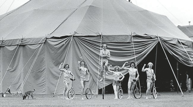 vintage photo of the circus in 1978