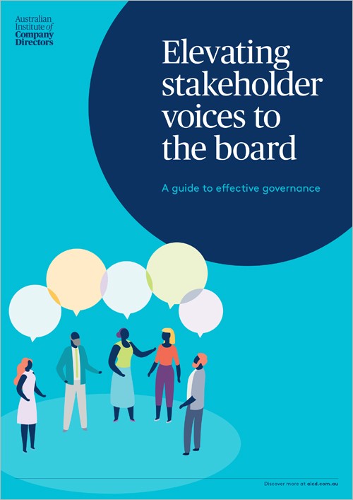 Elevating stakeholder voices to the board cover