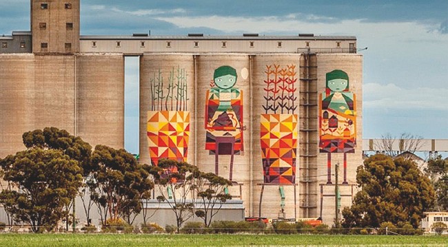 art on grain silos