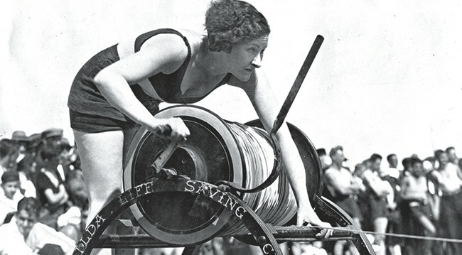 1920 image of female lifeguard