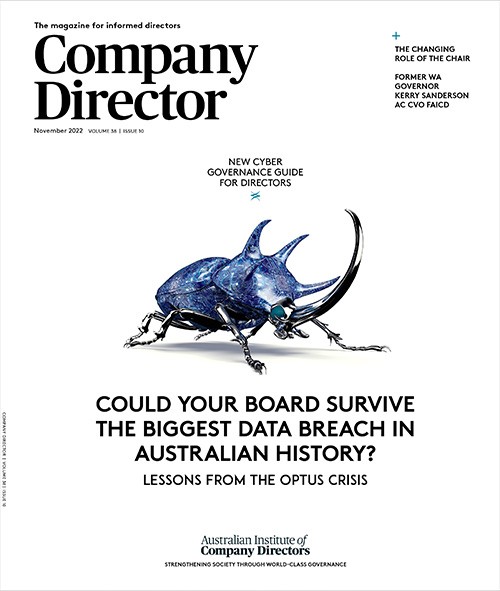Cover of October magazine