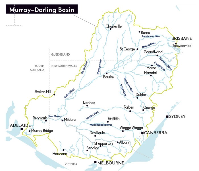 Graphical depiction of the Murray Darling Graphical depiction of the Murray Darling