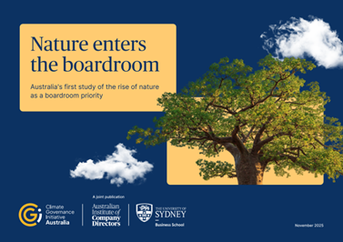 Nature enters the boardroom