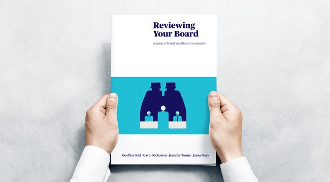 Man holding Reviewing Your Board Publication